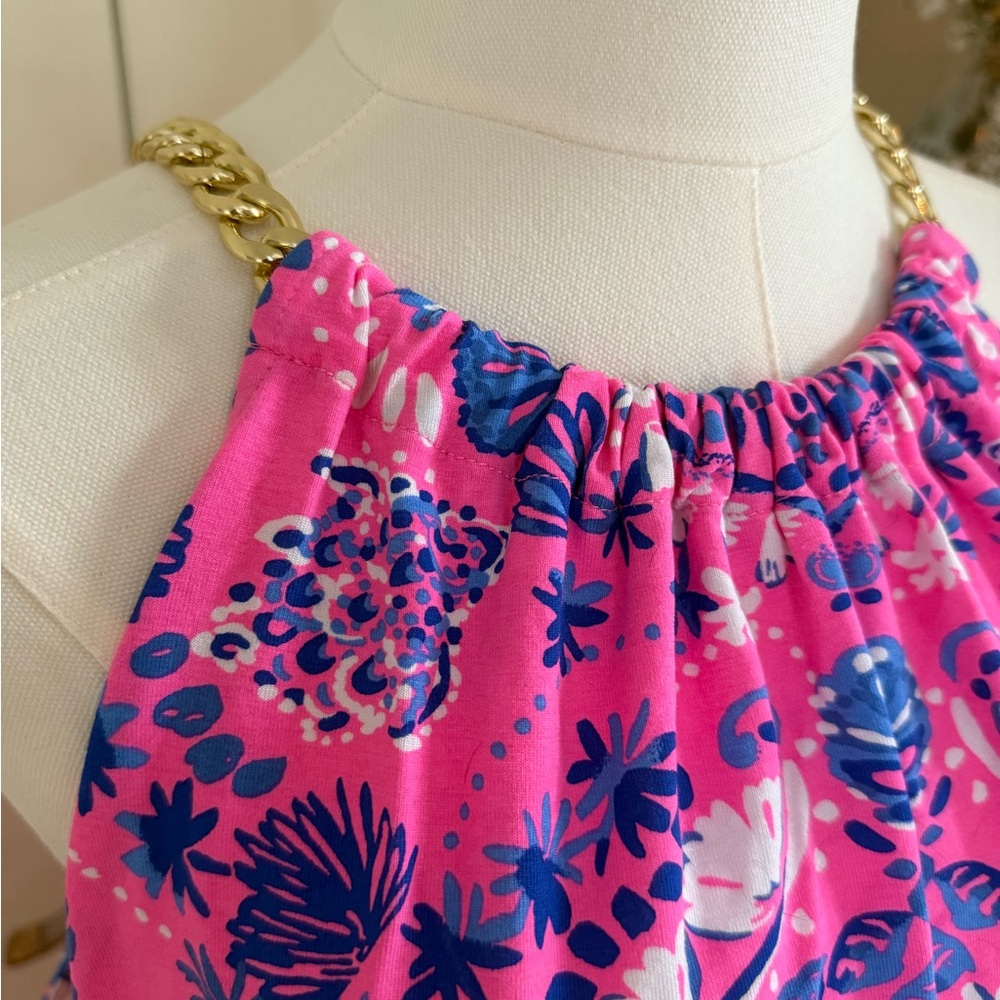 Lilly Pulitzer Pink and Blue Floral Top